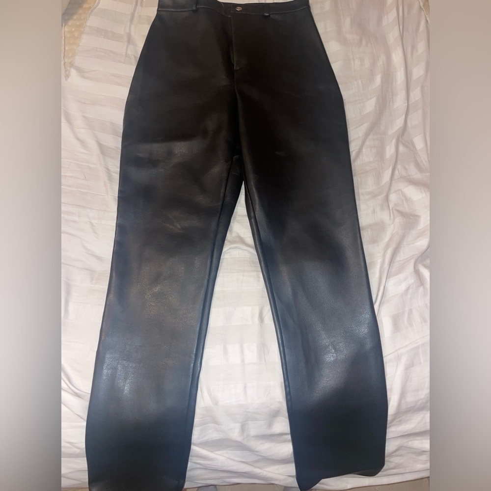 Black Leather Pants